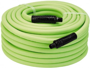 Legacy Manufacturing 1/2" ID x 0.74" OD 100 ft. Long Multipurpose Air Hose MNPT x MNPT Ends, 300 Working psi, 140°, 3/8" Fitting, Green HFZ12100YW3 - 51295590