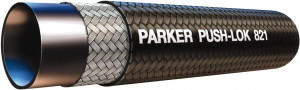 Parker Hannifin 1/2" ID CTL Push-on Air Hose 300 Working psi, -40 to 212°F, Black 821-8-RL - 33683103