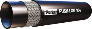 Parker Hannifin 5/8" ID x 0.91" OD CTL Push-on Air Hose 150 Working psi, -40 to 158°F, Black 804-10-RL - 33683194