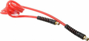 PRO-SOURCE 5/16" ID, 1/4 Thread, 5 ft. Long, Red or Blue Polyurethane Coiled & Self Storing Hose 120 Max psi, Male Swivel x Male Swivel 5540051405PRO - 51327187