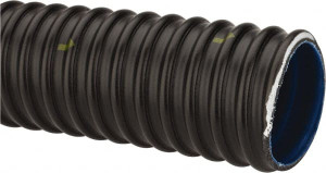 Continental ContiTech 2" ID x 2.46" OD, 40 Max psi, 29 In. Hg, Dry Material Handling & Transfer Hose Urethane, -40 to 158°F, 2-1/2" Bend Radius, 100 ft. Coil Length, Black 20448193 - 79219234