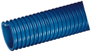 Kuriyama of America 1-1/4" ID x 1.53" OD, 50 Max psi, Full In. Hg, Dry Material Handling & Transfer Hose Polyurethane, 2" Bend Radius, 100 ft. Coil Length, Black UF1-125 - 48738330