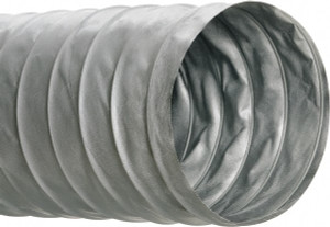 Hi-Tech Duravent 14" ID, 25 ft. Long, PVC Blower & Duct Hose Gray, 6-1/2" Bend Radius, 0.1 In/Hg, 0.6 Max psi, 0 to 250°F, Flame Retarding 052114000001 - 01492362