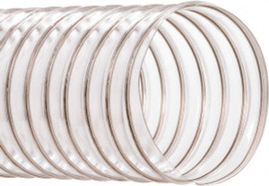 Hi-Tech Duravent 8" ID, 25 ft. Long, PVC Blower & Duct Hose Clear, 10-1/2" Bend Radius, 6 In/Hg, 7 Max psi, -20 to 180°F, Abrasion and Chemical Resistant 202108002025 - 48507719