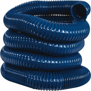 Hi-Tech Duravent 4" ID, 25 ft. Long, PVC Blower & Duct Hose Blue, 5-1/2" Bend Radius, 17 In/Hg, 11 Max psi, -20 to 180°F, Abrasion and Chemical Resistant 202104004025 - 48507958