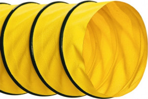 Hi-Tech Duravent 8" ID, 25 ft. Long, Polyester Blower & Duct Hose Yellow, 4" Bend Radius, 8.2 In/Hg, 15 Max psi, -40 to 250°F 061808000004 - 48528756