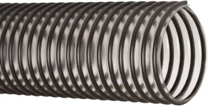 Flexaust 2-1/2" ID, 26 Hg Vac Rating, 25 psi, PVC Vacuum & Duct Hose 25 ft. Long, Clear/Black, 3.1" Bend Radius, 20 to 160&degF 3504025000 - 37446390