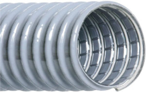 Hi-Tech Duravent 6" ID, 10 Hg Vac Rating, 8 psi, PVC Vacuum & Duct Hose 25 ft. Long, Gray, 5.1" Bend Radius, -20 to 150&degF 035806000001 - 47000476