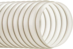 Hi-Tech Duravent 2-1/2" ID, 29 Hg Vac Rating, 25 psi, Polyurethane Vacuum & Duct Hose 25 ft. Long, Black, 2-1/4" Bend Radius, -65 to 200&degF 203202501025 - 80194624