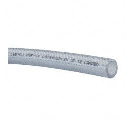 Eaton 1/2" Inside x 3/4" Outside Diam, Food & Beverage Hose 2" Bend Radius, Clear, 1 ft. Long, 300 ft. Coil Length H28508-300R - 05641774