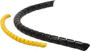 Atlantex 1/2" ID Black Spiral Guard Wrap for Hoses 100 ft. Long, -60 to 175°F SGW08-30 - 39983531