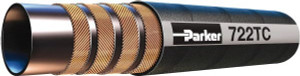 Parker Hannifin -16 Hose Size, 1" ID x 1-1/2" OD, 4,000 psi Work Pressure Hydraulic Hose 6" Radius, Synthetic Rubber, -40°F to 257°F 722TC-16 - 45651791