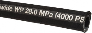 Parker Hannifin -8 Hose Size, 1/2" ID, 4,000 psi Work Pressure Hydraulic Hose Synthetic Rubber, -40°F to 250°F 302-8-RL - 49728181