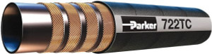 Parker Hannifin -6 Hose Size, 3/8" ID x 0.8" OD, 4,000 psi Work Pressure Hydraulic Hose Synthetic Rubber, -40°F to 257°F 722TC-6-BX - 70452248