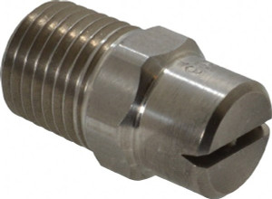BETE Fog Nozzle 1/4" Pipe, 120° Spray Angle, Grade 303 Stainless Steel, Standard Fan Nozzle Male Connection, 2.37 Gal per min at 100 psi, 3/32" Orifice Diam 1/4NF15120@5 - 04403028
