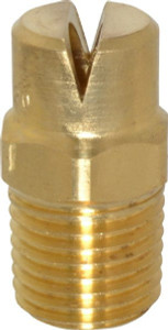BETE Fog Nozzle 1/4" Pipe, 120° Spray Angle, Brass, Standard Fan Nozzle Male Connection, 11.1 Gal per min at 100 psi, 0.203" Orifice Diam 1/4NF70120@4 - 04403325