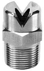 BETE Fog Nozzle 3/8" Pipe, 30° Spray Angle, Grade 303 Stainless Steel, Standard Fan Nozzle Male Connection, 11.1 Gal per min at 100 psi, 0.203" Orifice Diam 3/8NF7030@5 - 04403515