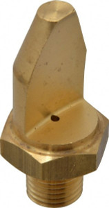 BETE Fog Nozzle 1/4" Pipe, 15° Spray Angle, Brass, High Impact - Narrow Fan Nozzle Male Connection, 1.58 Gal per min at 100 psi, 0.078" Orifice Diam 1/4SPN1015@4 - 04404133