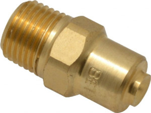 BETE Fog Nozzle 1/8" Pipe, 120° Spray Angle, Brass, Full Cone Nozzle Male Connection, 0.38 Gal per min at 100 psi, 0.043" Orifice Diam 1/8WL-1/4 120@4 - 04409124