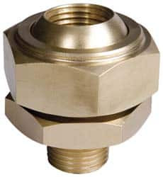 BETE Fog Nozzle 1/2" Pipe, 40 to 70° Spray Angle, Brass, Adjustable Swivel Joint Nozzle For Use With Bete - Nozzles Where Alignment of The Spray Direction is Required 1/2X1/2SJ@4 - 04410783