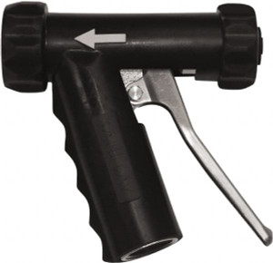 SANI-LAV 3/4" Pipe, Insulated, Grade 6061-T6 Aluminum Adjustable Spray Pattern Nozzle Black, 3/4 GHT Connection, 7 Gal per min at 100 psi, 3/4 GHT, 3/4" Orifice Diam, For Use With Water N1AB - 92438134