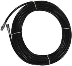 Value Collection 1/4" ID x 1/2" OD, 4,400 Working psi, Black Thermoplastic Polyurethane Sewer Hose 50 ft. Long, -40 to 160°F Z09-00202 - 51035343