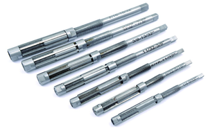 Precise 7 Piece High Speed Steel Adjustable Blade Reamer Set, #8/A-2/A, 1/4-15/32" Range - 2006-9123