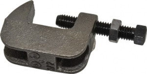 Empire Industries 1-1/4" Max Flange Thickness, 1/2" Rod Wide Jaw Top Beam Clamp 500 Lb Capacity, Ductile Iron 61B0050 - 02163582