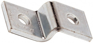 Cooper B-Line Zinc Plated Carbon Steel Z Strut Fitting 1/2" Bolt, 2 Holes, Used with Cooper B Line Channel & Strut (All Sizes Except B62 & B72) B106-52 ZN - 82610155