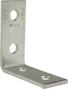 Cooper B-Line Zinc Plated Carbon Steel 90° Strut Fitting 1/2" Bolt, 4 Holes, Used with Cooper B Line Channel & Strut (All Sizes Except B62 & B72) B115 ZN - 82610171