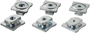 Cooper B-Line Zinc Plated Carbon Steel Combo Strut Nut Washer 450 Lb Capacity, 0.25" Bolt, 1 Hole, Used with Cooper B Line Channel & Strut (All Sizes Except B62 & B72) NW524 ZN - 82610494
