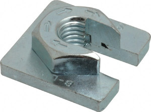 Cooper B-Line 1/2" Rod, Zinc Plated Carbon Steel Slip On Square Washer, Lock Strut Nut 1350 Lb Capacity, 1/2-13" Bolt, 1 Hole, Used with Cooper B Line Channel & Strut (All Sizes Except B62 & B72) SLWN1/2ZN - 82610627