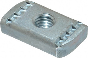Empire Industries 3/8" Rod, Electro Galvanized Carbon Steel Strut Nut Used for Attaching Hanger Rod or Other Accessories to Strut 8000Z0038 - 02166155