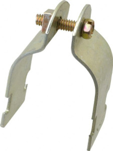 Thomas & Betts 1-1/2" Pipe, 14 Gauge" Pipe or Tube Clamp Gold Galvanized, 1,000 Lb Capacity 701-1-12 - 54055645