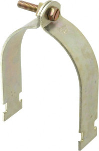 Thomas & Betts 3-1/2" Pipe, 1/8 Gauge" Pipe or Conduit Clamp Gold Galvanized, Rigid & IMC Conduit 702 3 1/2 - 54055777