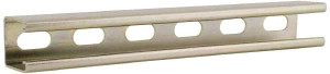 Cooper B-Line 10 ft. Long x 1-5/8" Wide x 1-5/8" High, 12 Gauge, Carbon Steel, Half Slot Framing Channel & Strut 0.105" Thick, Dichromate B22SH-120 YZN - 64038136