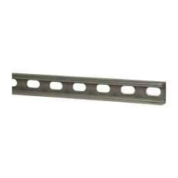 Thomas & Betts 10 ft. Long x 1-5/8" Wide x 13/16" High, 14 Gauge, Strip Steel, Half Slot Framing Channel & Strut 0.075" Thick, Gold Galvanized B1400HS 10 - 54055025
