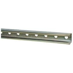 Thomas & Betts 10 ft. Long x 1-5/8" Wide x 1-5/8" High, 12 Gauge, Strip Steel, Punched Framing Channel & Strut 0.105" Thick, Gold Galvanized A1200P 10 - 54055041