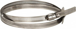 Hi-Tech Duravent Stainless Steel Hose Clamp 1/2" Wide x 0.02" Thick, 14" Hose, 13-1/4 to 14-3/4" Diam 062714000003 - 01577469