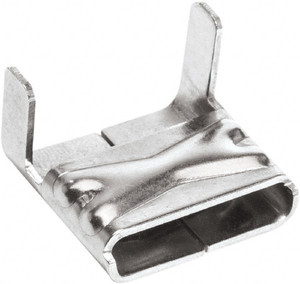 Ideal-Tridon Pack of (100), Stainless Steel Banding Strap Buckles 3/4" Wide x 0.02" Thick 600810156295 - 35205764