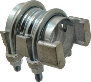 Campbell Fittings 2" Hose, Interlocking U-Bolt Clamp Plated Steel IC-8 - 48473714