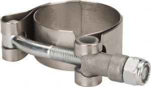 Campbell Fittings 1-1/2" Hose, 3/4" Wide x 0.025" Thick, T-Bolt Band Clamp Stainless Steel 30050-0150-051 - 48499008