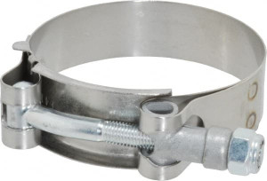 Campbell Fittings 2-1/2" Hose, 3/4" Wide x 0.025" Thick, T-Bolt Band Clamp Stainless Steel 30050-0256-051 - 48499156