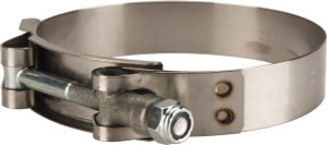 Campbell Fittings 3-1/2" Hose, 3/4" Wide x 0.025" Thick, T-Bolt Band Clamp Stainless Steel 30050-0362-051 - 48499305