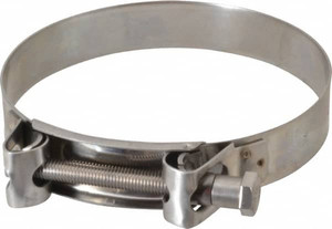 Mikalor 5-3/4" Hose, 1.1" Wide x 0.051" Thick, T-Bolt Hose Clamp 5.51 to 5.91" Diam, Stainless Steel 301328-6 - 74512773