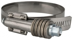 Value Collection 2-3/4 to 3-5/8" Hose, 5/8" Wide x 0.7" Thick, Constant Torque Clamp 2-3/4 to 3-5/8" Diam, Grade 304 Stainless Steel/Carbon Steel Screw MS09B7092 - 40779183