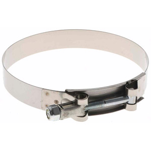 Value Collection Bolt Clamps, Type: T-Bolt Hose Clamp, Minimum Diameter (Decimal Inch): 4.5000, Maximum Diameter (Decimal Inch): 4.8100, Material: SS Band, Housing / Zinc Plated Screw, Width (Inch): 3/4 BDKP79489 - 70908421