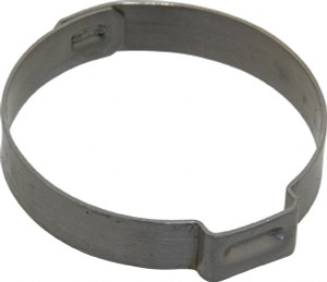 Oetiker 30 to 33.1mm, 1-Ear Clamp 1-5/16" Noml Size, 10mm Inner Width, 7mm Wide x 0.6mm Thick, Stainless Steel 15500020-100 - 48546360