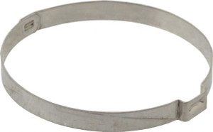 Oetiker 60.4 to 63.5mm, 1-Ear Clamp 2-1/2" Noml Size, 10mm Inner Width, 7mm Wide x 0.6mm Thick, Stainless Steel 15500041-100 - 48546766