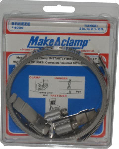 Made in USA 2" Diam, Hose Clamp Kit 4000 - 05358759
